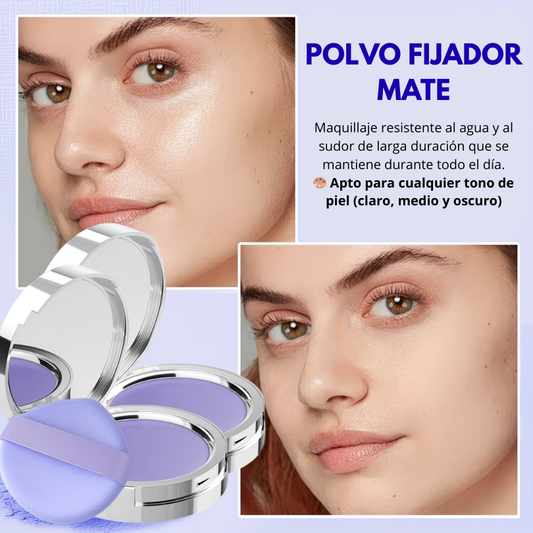 Base De Maquillaje Mate Sin Brillo De Larga Duración Lavanda & Miel Púrpura